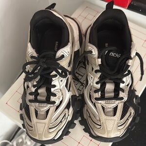 Balenciaga Kids' Sneakers - Black and Beige